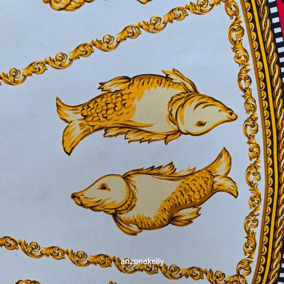 Ann Taylor Silk Scarf Zodiac Horoscope Astrology - Picture 11 of 13